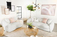 Isabella - Faux Sheepskin Upholstered Sofa Set - Simple Home Plus