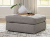 Lindon - Oversized Accent Ottoman - Smoke - Simple Home Plus
