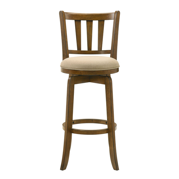 Wren - Modern Farmhouse Swivel Wood Bar Height Kitchen Bar Stool - Simple Home Plus