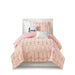 Raina - Brushed Microfiber Printed Comforter Set - Blush / Gold - Simple Home Plus