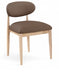 Riccio - Faux Leather Dining Side Chair (Set of 2) - Natural Frame - Simple Home Plus
