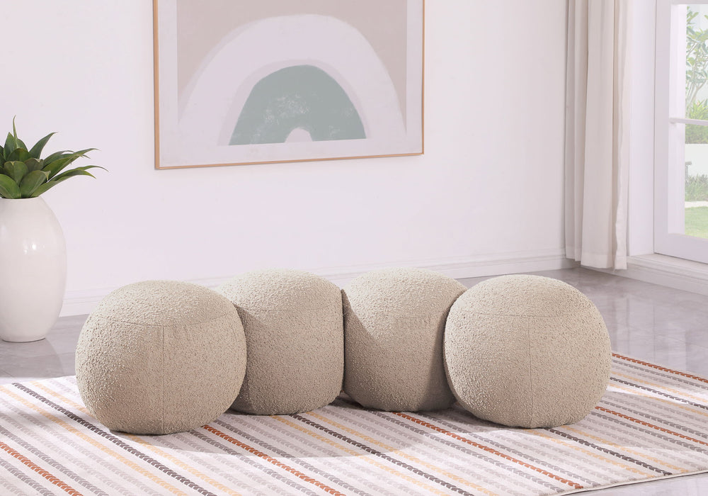 Apollo - Boucle Fabric Bench - Simple Home Plus