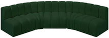 Arc - Boucle Fabric 5 Piece U-Shaped Modular Sofa - Simple Home Plus