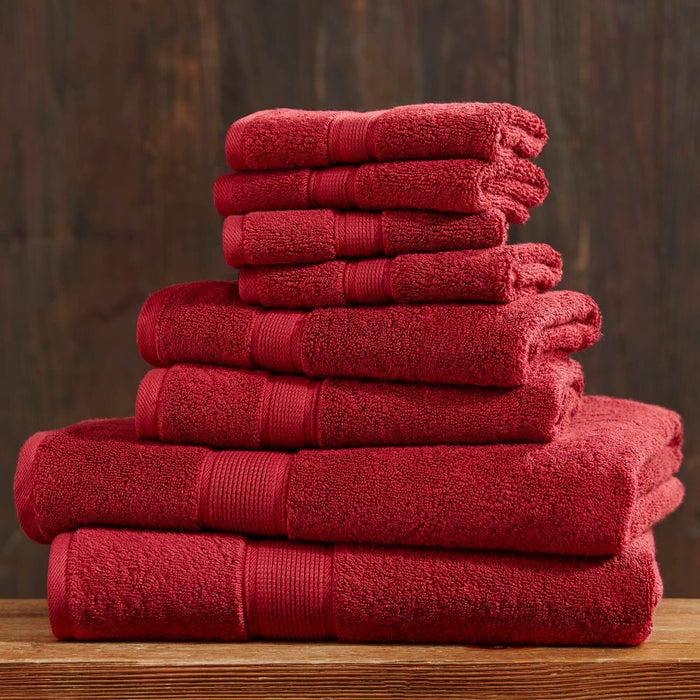 800GSM Ultra-Soft Absorbent Towel Set - Bright Red - Simple Home Plus