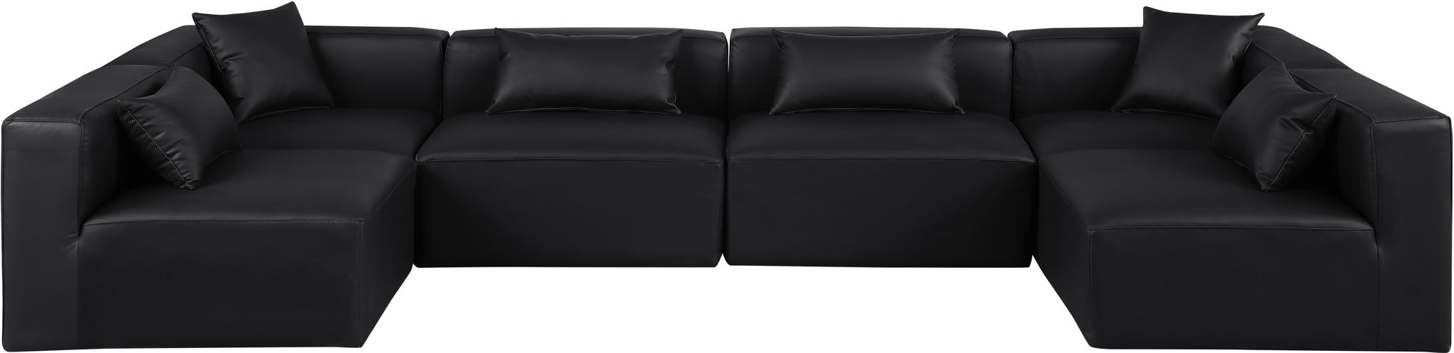 Cube - 6 Piece Modular Armless Sectional - Simple Home Plus