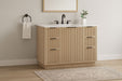 Willard - Engineered Stone And Solid Wood Bathroom Vanity - Simple Home Plus