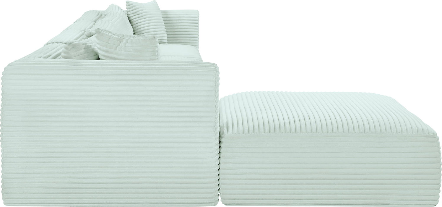 Shaggy - 5 Piece Modular Sectional With Ottoman - Simple Home Plus
