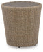 Danson - Beige - Round End Table - Simple Home Plus