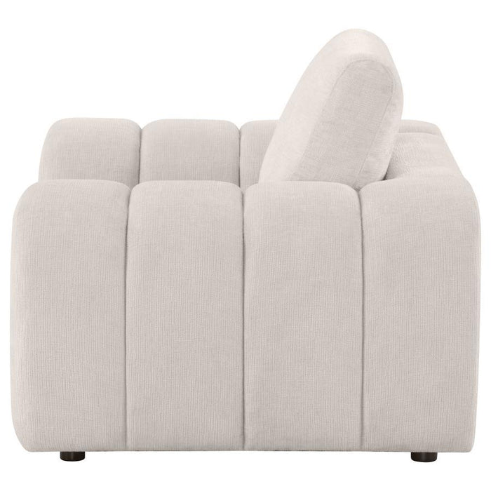 Burnett - Chenille Upholstered Accent Chair - Simple Home Plus