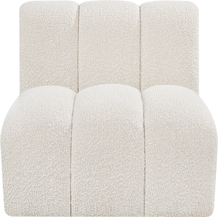 Arc - Boucle Fabric Straight Chair - Simple Home Plus