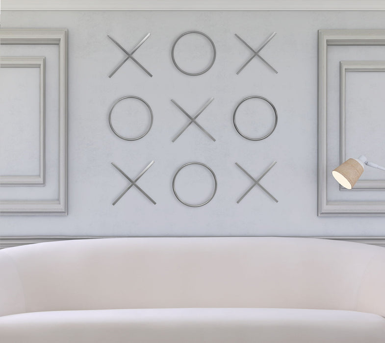 XOXO - Steel Wall Decor - Pearl Silver - Simple Home Plus