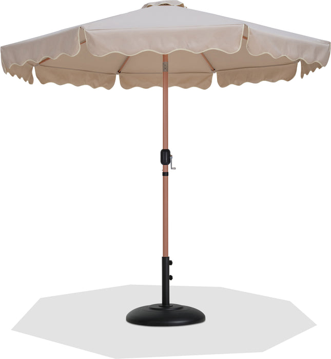 Amalfi - Patio Umbrella - Black Base / Light Brown Pole - Simple Home Plus