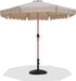 Amalfi - Patio Umbrella - Black Base / Light Brown Pole - Simple Home Plus