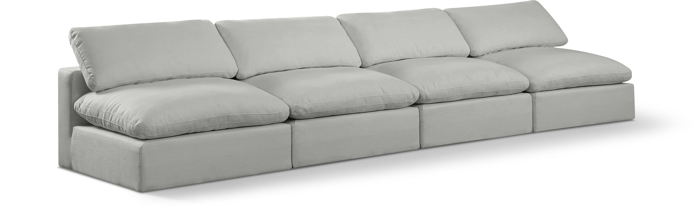 Comfy - Linen Modular Armless Sofa 4 Seats - Simple Home Plus