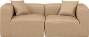 Cube - Modular 2 Piece Sofa - Tan - Simple Home Plus