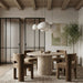 Rapallo - 43" Concrete Indoor/Outdoor Dining Table - Travertine - Simple Home Plus