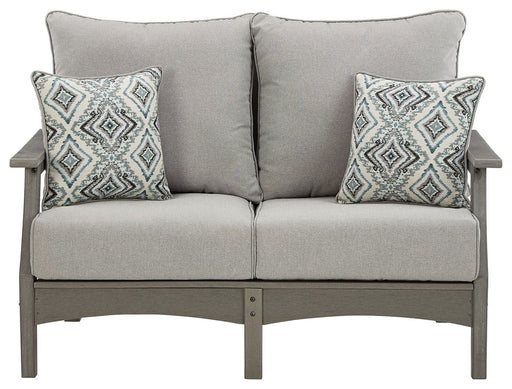 Visola - Gray - Loveseat w/Cushion - Simple Home Plus