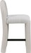 Amari - Vegan Leather and Boucle Fabric Stool - Simple Home Plus