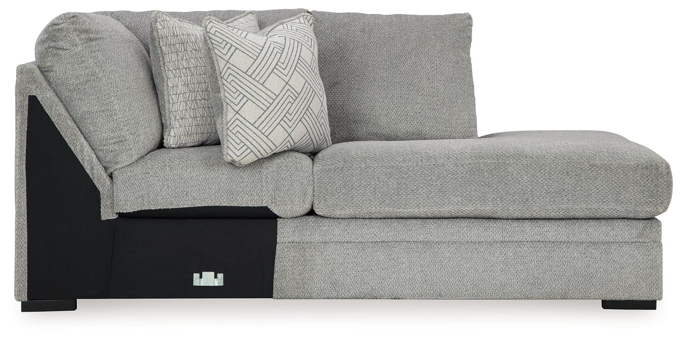 Casselbury - Raf Corner Chaise - Cement - Simple Home Plus