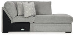 Casselbury - Raf Corner Chaise - Cement - Simple Home Plus