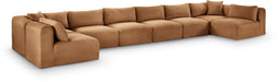 Shaggy - Fabric 8 Piece Modular U-Shaped Armless Sectional - Simple Home Plus