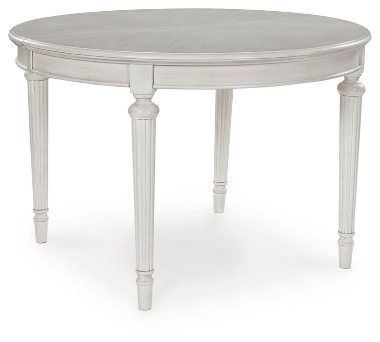 Montelaine - Antique White - Oval Dining Room Extension Table - Simple Home Plus