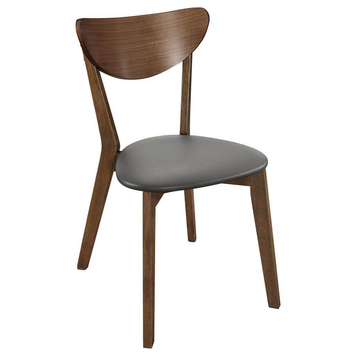 Karri - 2 Piece Home Office Computer Desk And Chair Set - Walnut - Simple Home Plus