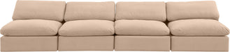 Comfy - Velvet Modular Armless Sofa 4 Seats - Simple Home Plus