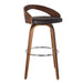 Sonia - 26" Counter Height Swivel Bar Stool - Walnut Wood - Simple Home Plus