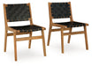 Fortmaine - Brown / Black - Dining Room Side Chair (Set of 2) - Simple Home Plus
