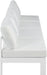 Nizuc - Outdoor Patio 4 Seat Armless Modular Sofa With White Frame - Simple Home Plus