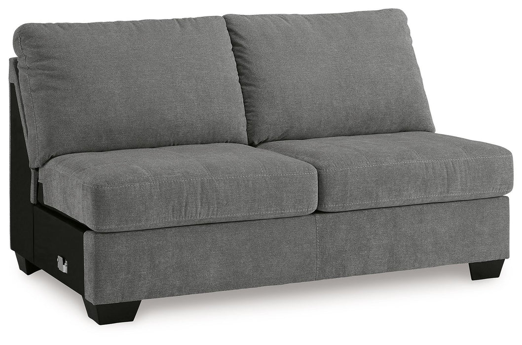 Birkdale Court - Armless Loveseat - Gray - Simple Home Plus