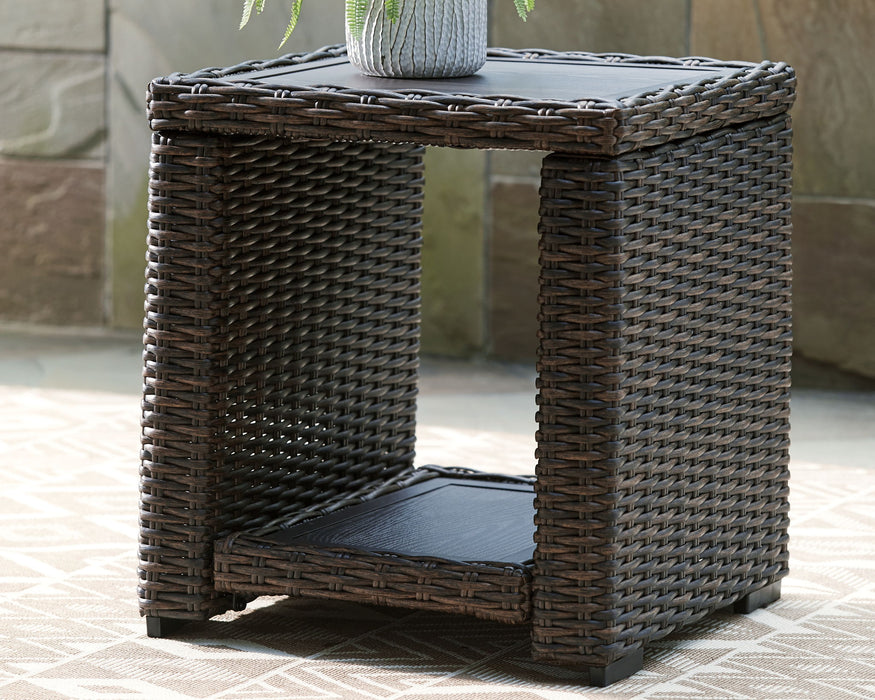 Grasson Lane - Square End Table - Brown - Simple Home Plus