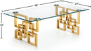 Pierre - Coffee Table - Gold - Simple Home Plus
