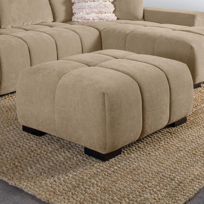 Octavia - Upholstered Rectangular Ottoman - Simple Home Plus