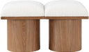 Pavilion - 2 Piece Modular Bench With Brown Base - Simple Home Plus