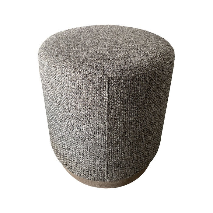 Zoe - Oval Accent Ottoman - Navy / Beige - Simple Home Plus