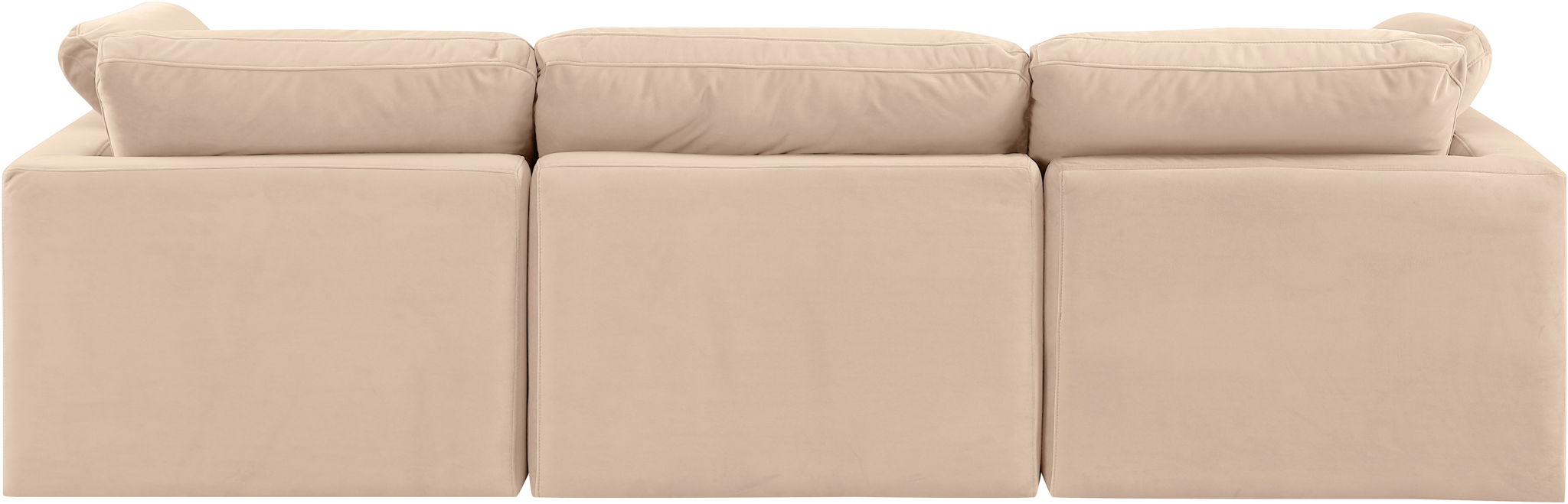 Indulge - Velvet 3 Seat Modular Sofa - Simple Home Plus