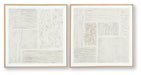 Andorfield - Wall Art Set (Set of 2) - Beige / Black / White - Simple Home Plus