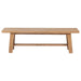 Middleton - Wood Backless Dining Bench Natural - Brown - Simple Home Plus