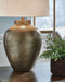 Madney - Antique Gold Finish - Metal Table Lamp - Simple Home Plus
