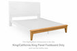 Sherbana - King/California King Panel Footboard - Light Brown - Simple Home Plus