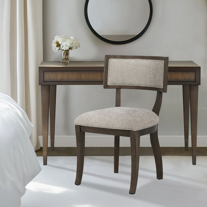 Marie - Dining Chair (Set of 2) - Beige / Brown - Simple Home Plus