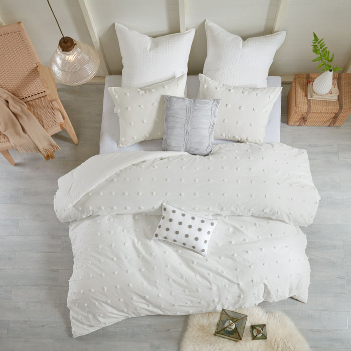 Brooklyn - King Comforter Set - Ivory - Simple Home Plus