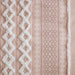 Imani - Printed Window Panel With Stripe And Lining - Blush - Simple Home Plus