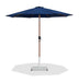 Fiji - Aluminum Patio Umbrella With Square White And Teak Base - Simple Home Plus