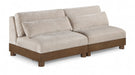 Turin - Chenille Fabric Upholstered Modular Sectional - Taupe - Simple Home Plus