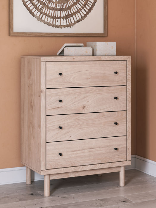 Arloster - Tan - Four Drawer Chest - Simple Home Plus