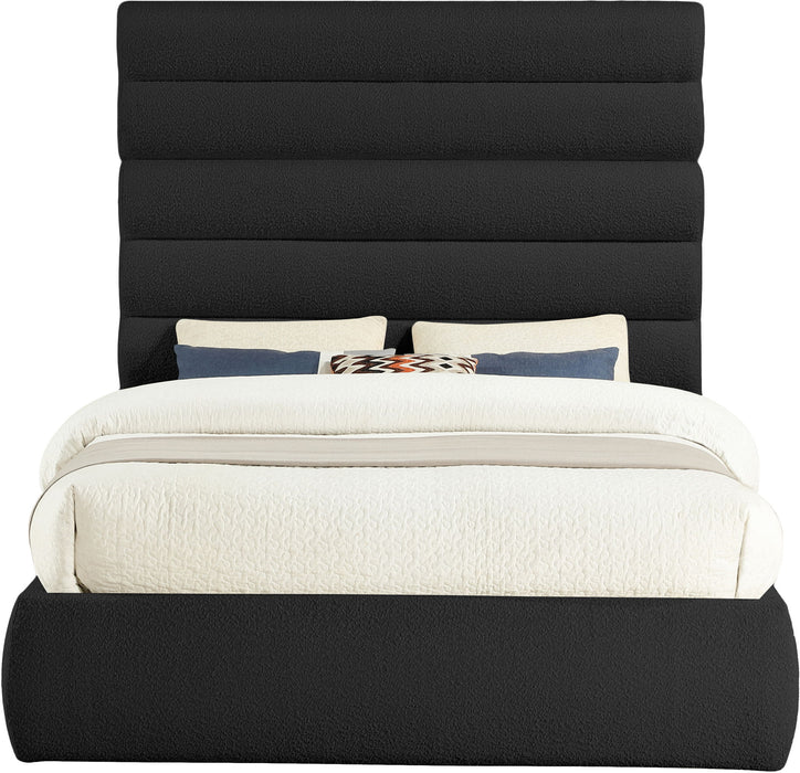 Adam - Boucle Fabric Bed With 70.5" Headboard - Simple Home Plus