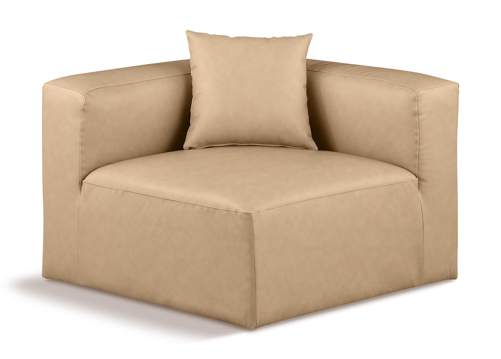 Cube - Corner Chair - Tan - Simple Home Plus